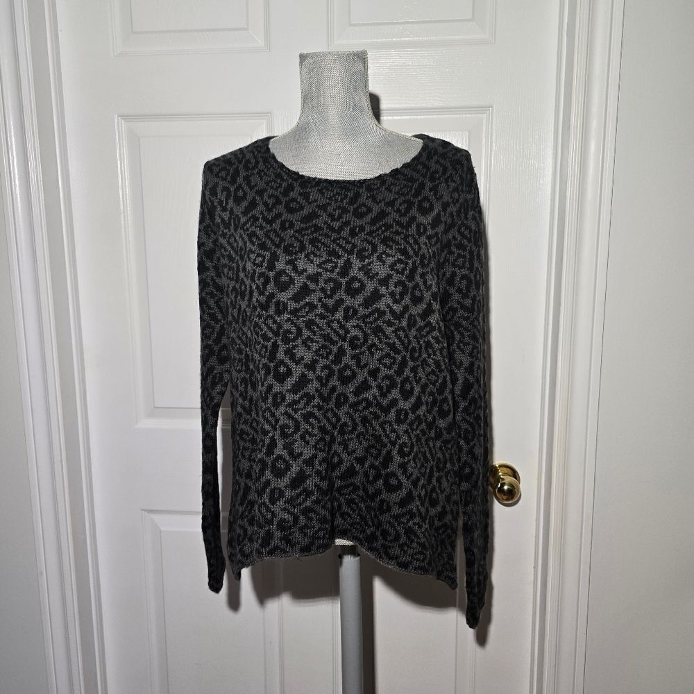 WOODEN SHIPS NWT leopard print sweater